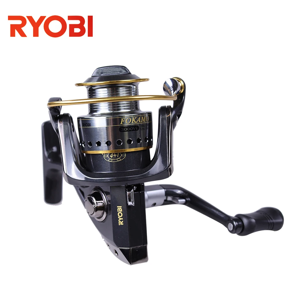 RYOBI FOKAMO Vi 1000-4000 полностью Металлическая мощная спиннинговая катушка для большой рыбы в соленой воде, v-образная большая катушка, спиннинговые Рыболовные катушки для карпа