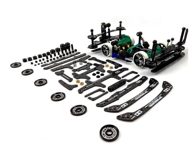 タミヤミニ4wd s1/vs/tz/sfm用カーボンファイバースペアパーツ1