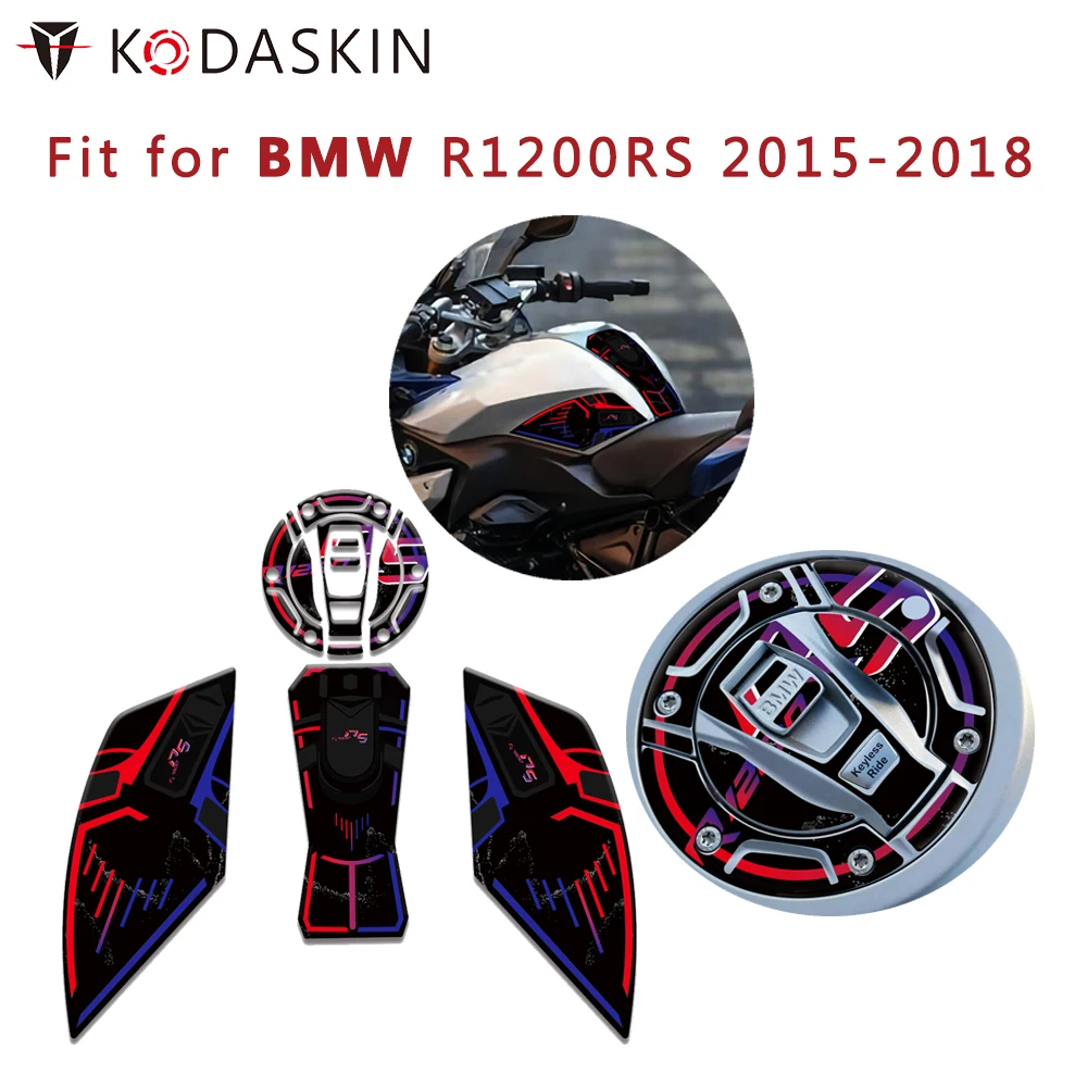 

KODASKIN Motorcycle Fuel Tank Cap Sticker Protective Side Sticker KTM Modified Fuel Tank Sticker for BMW R1200RS 2015-2018