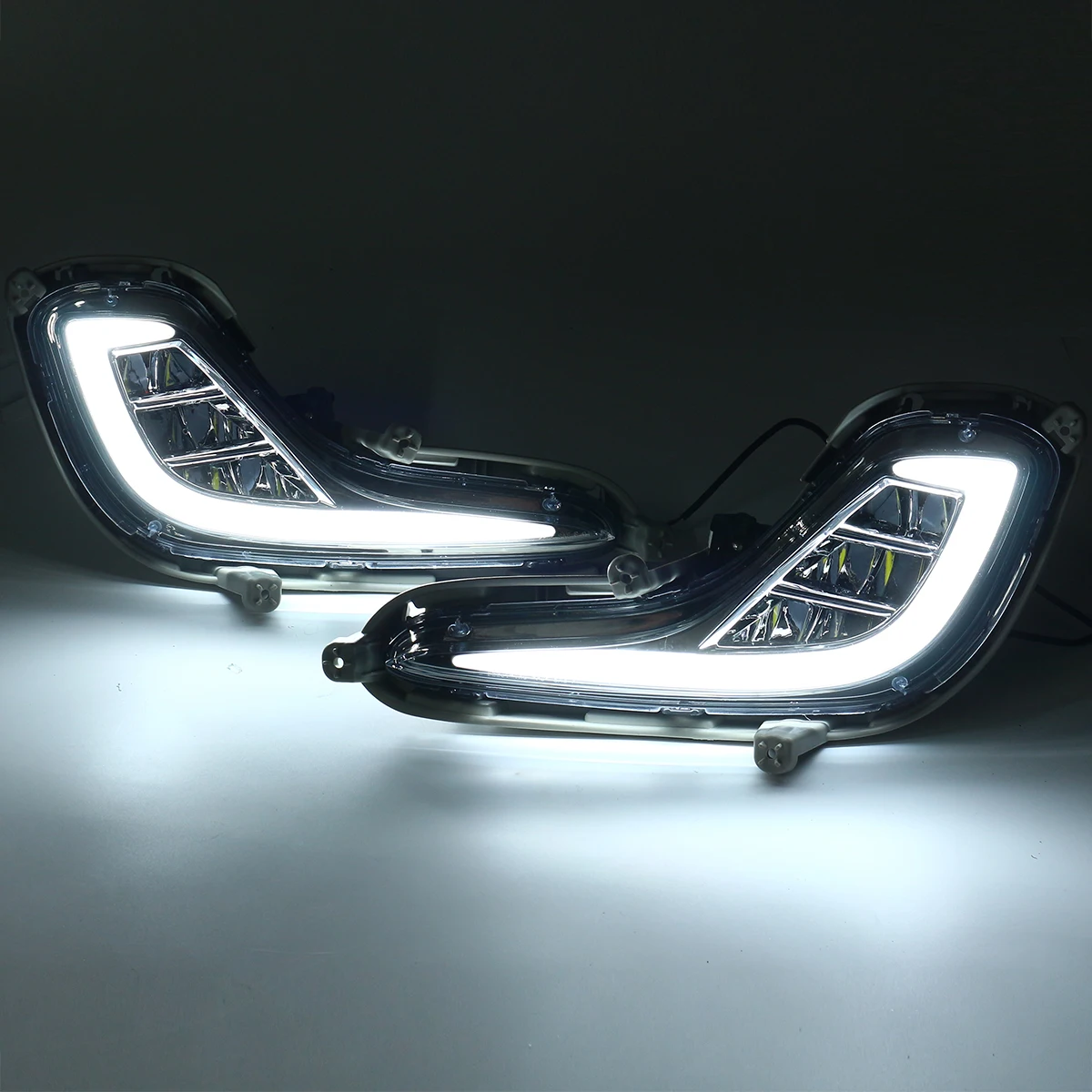 

Led Drl For Hyundai Accent Solaris 2012 2013 - 2015 Daytime Running Light Front Bumper Driving Fog Lamp Daylight Headlight Drl