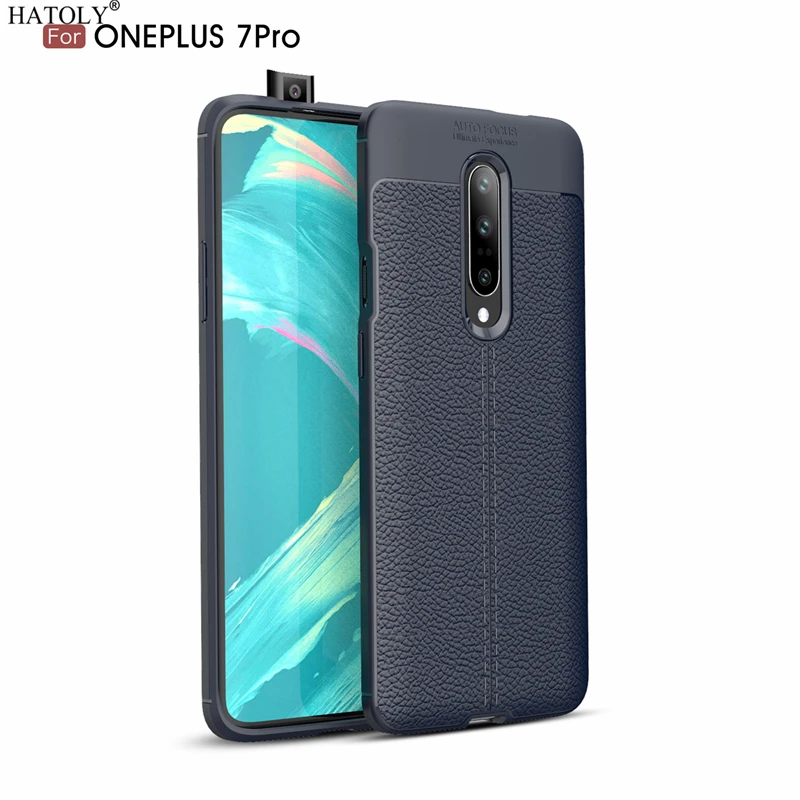 

HATOLY Case For OnePlus 7 Pro Pattern PU Leather Dirty Resistant Soft TPU Silicone Back Cover For OnePlus 7 Pro Fundas 6.5"