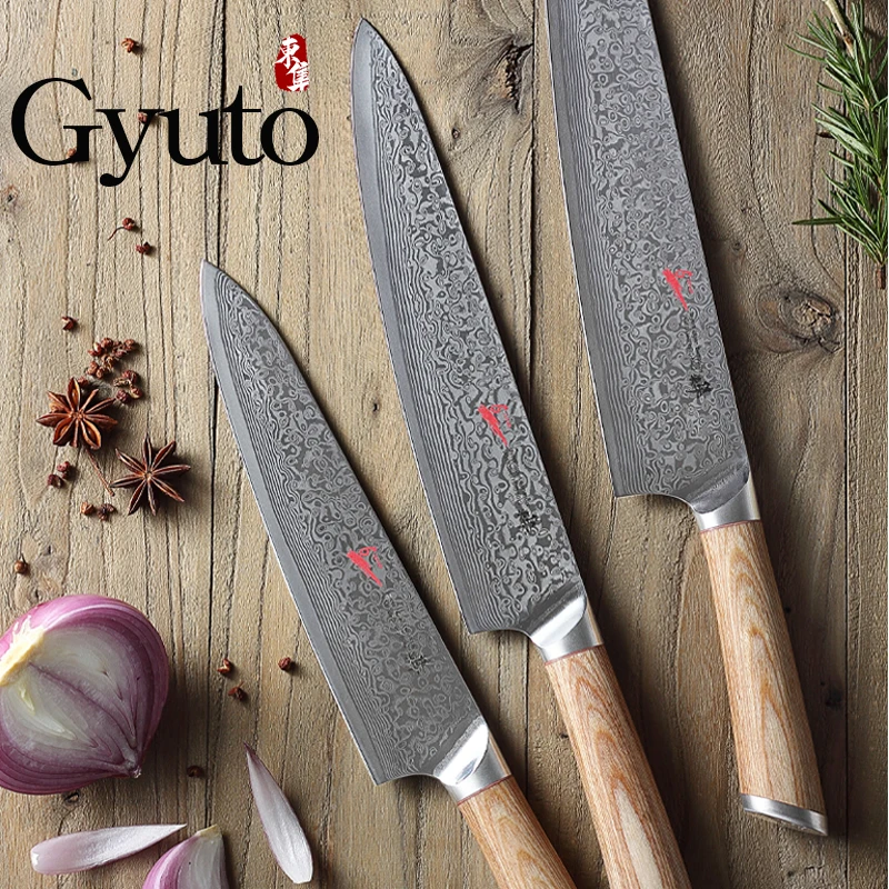 

Japan's 67 layer VG10 Damascus knife Chef Knives Cleaver Slicing Utility Vegetable Kitchen Give Black walnut wood scabbard