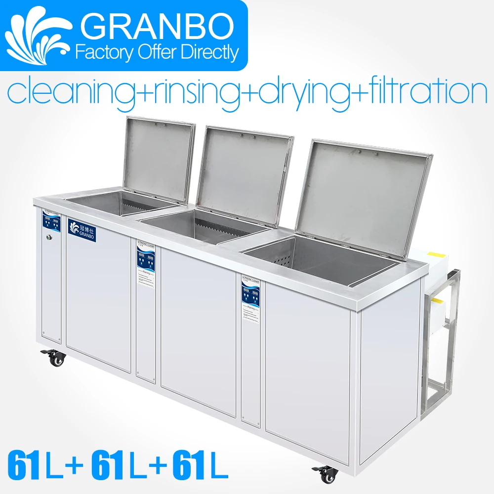 US $4.117.02 Granbo Industrial MultiTank Auto Parts Engine Block Ultrasonic Cleaning Machine With Rinsing And Drying And Filtration System
