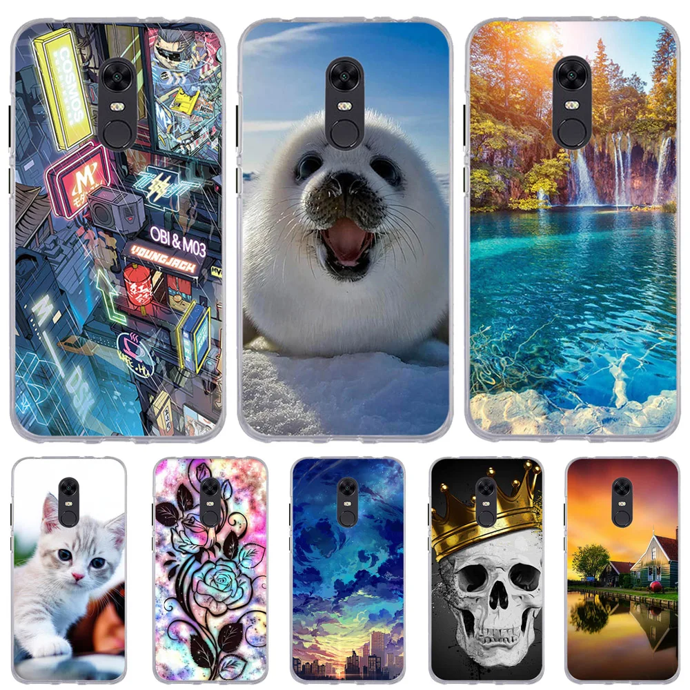 

For Xiaomi Redmi 5 Plus Case Silicone Cover For Xiaomi Redmi 5 Plus Case Cute Cat Funda For Xiomi Xioami Redmi 5Plus Phone Cases
