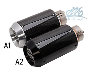 

universal Motorcycle exhaust pipe and carbon fiber CNC for exhaust z800 zx10r r6 r3 r25 Muffler Racing Exhaust With Sticker