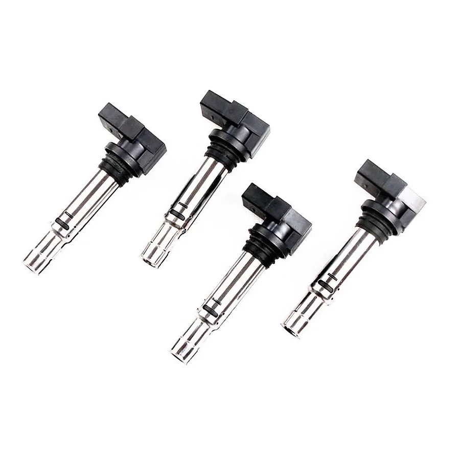 Qty4 TUKE OEM 036905715F Автомобильная Катушка зажигания для VW Jetta Golf Polo Beetle Eos Caddy Tiguan Passat CC A3