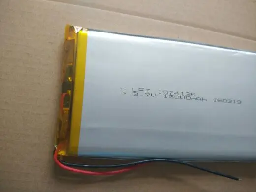 1074135 12000 мАч литий 3.7 В полимерный аккумулятор солнечной батареи зарядное устройство для мобильных устройств