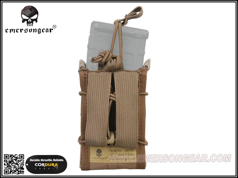 Сумка для магазина EmersonGear с одним блоком Боевая Molle Магнитная сумка Койот