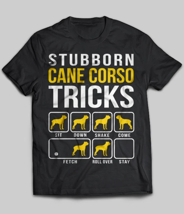 

Stubborn Cane Corso Tricks 2019 Summer Men's Short Sleeve T-Shirt
