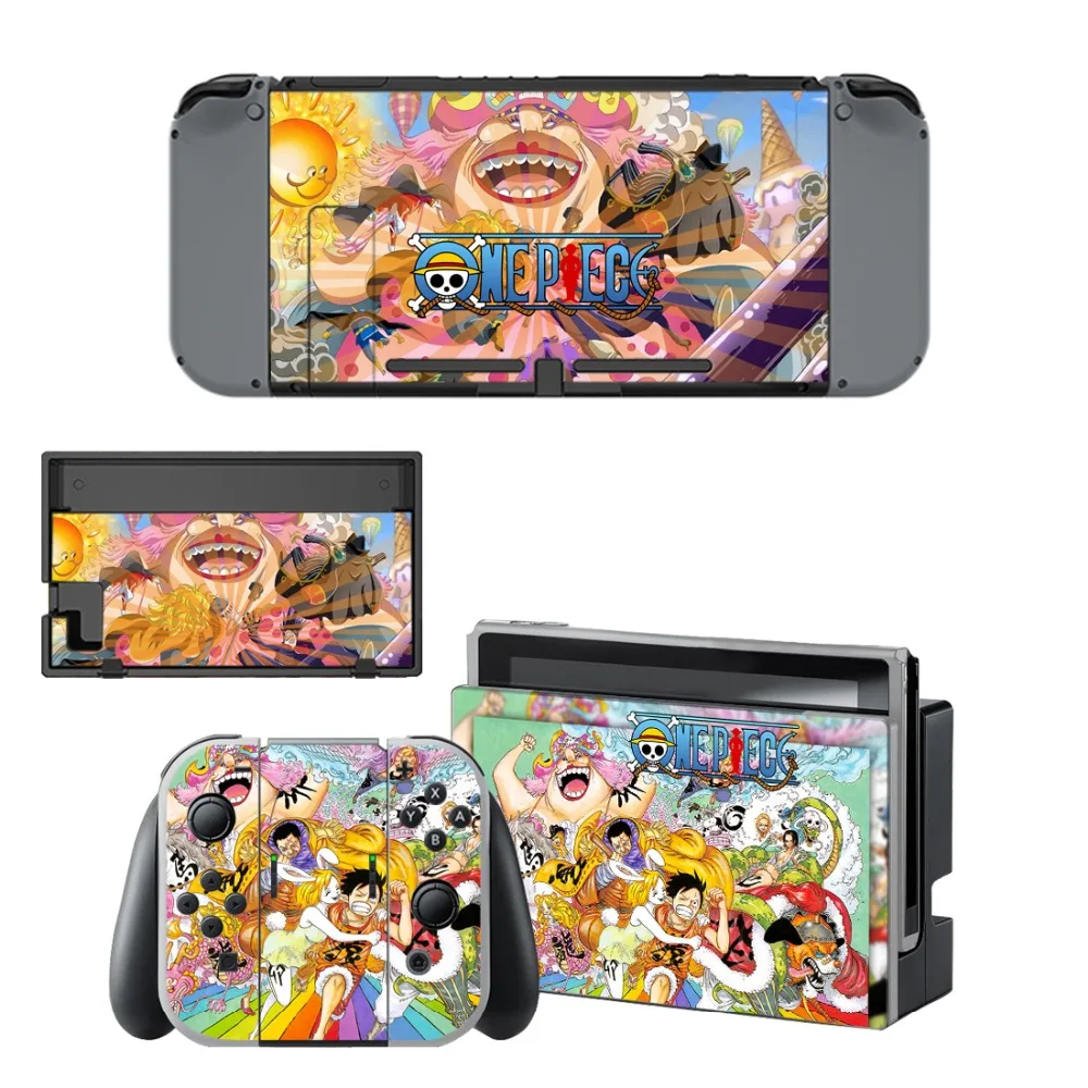 Аниме One Piece Луффи Наклейка Виниловая наклейка для Nintendo переключатель NS консоль +