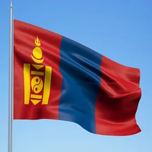 Монгольский флаг из полиэстера, флаг 5*3 фута 150*90 см все цветные логотипы