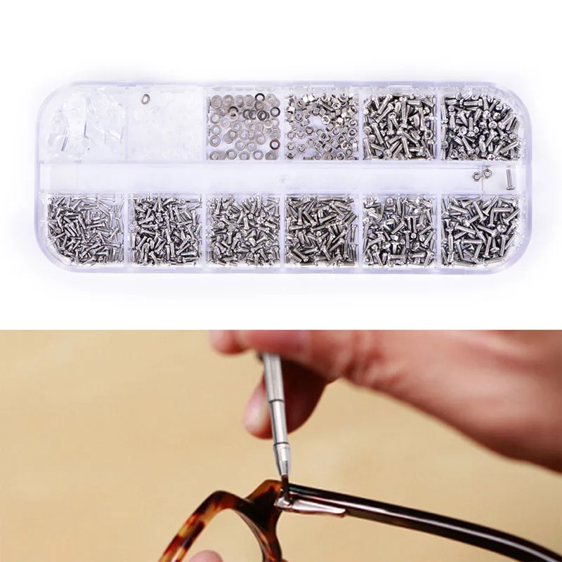 Eyeglass Repair Kit Eyeglass Sunglass Spectacles Watch Tiny Screws Nut