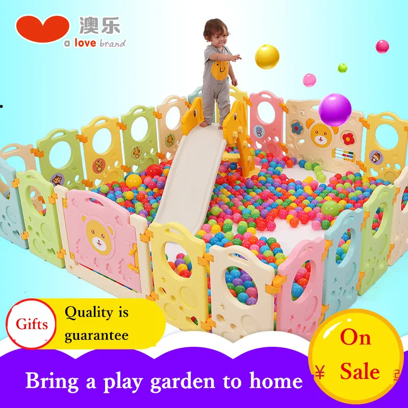 AOLE пластиковые красочные детские ворота дверь стоп ребенок игрушечный забор ребенка ползать малышей ограждение манеж для игрушек звезда