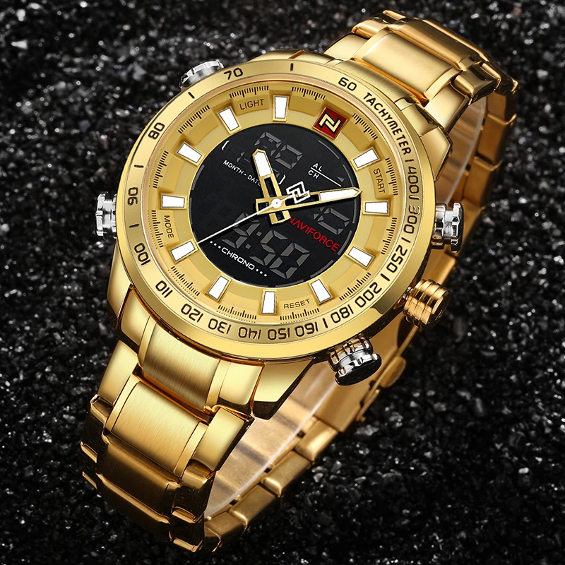 NAVIFORCE Military Sports Watches Men Luxury Top Brand Digital Quartz Watch Men's Waterproof Wrist Watch Clock Relogio Masculino 3