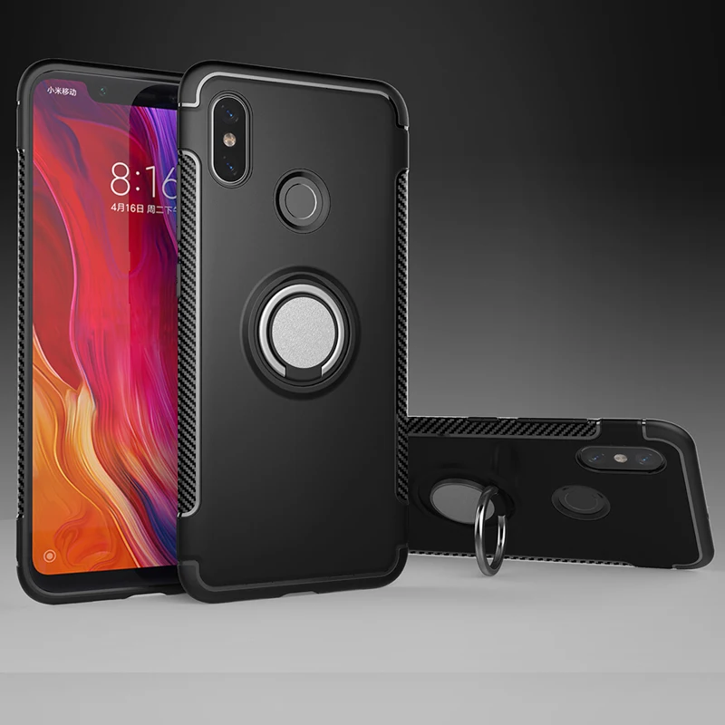 

Cases For Xiaomi Mi 5 6 8 5X 6X A1 A2 Mix2 3 2s Explore Lite SE Pocophone F1 Kicksatnd Finger Ring Covers