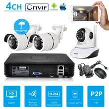 KERUI NVR Full HD 4 Channel Surveillance System CCTV ONVIF Network P2P Video Recorder with Home