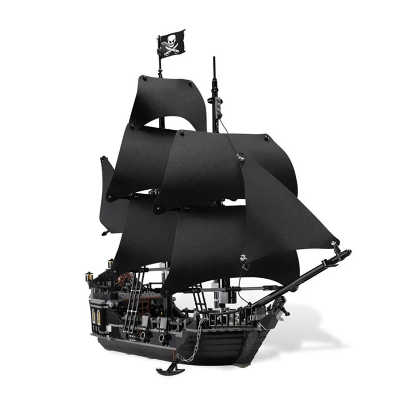 

movie Pirates of the Caribbean Series Black Pearl boat Toy ship Compatible Legoingly Building Blocks toys Kid Gift