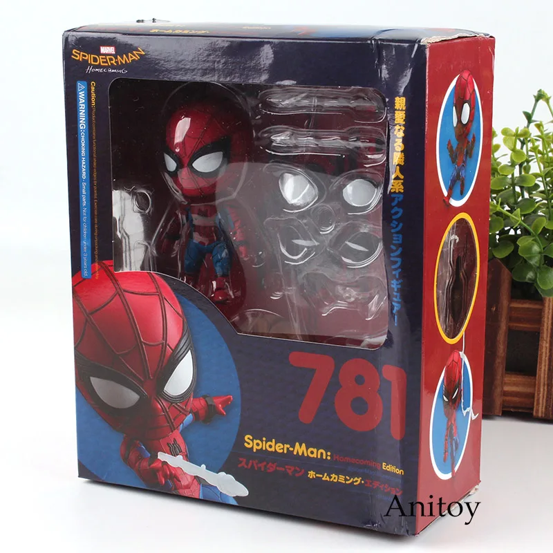 Nendoroid 781 Marvel игрушки Человек-паук возвращение домой фигурка Человек-паук фигурка ПВХ Коллекционная модель игрушки для мальчиков