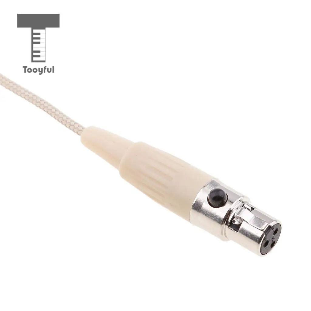 Tooyful Professional 3Pin XLR , 4Pin XLR , 3.5mm Mono Connector Double Earhook Headworn Unidirectional Megaphone Microphone