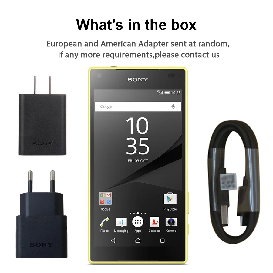  Original Sony Xperia Z5 Compact E5823 Unlocked 2GB RAM 32GB ROM Android Quad-Core&Quad Core 23MP GS