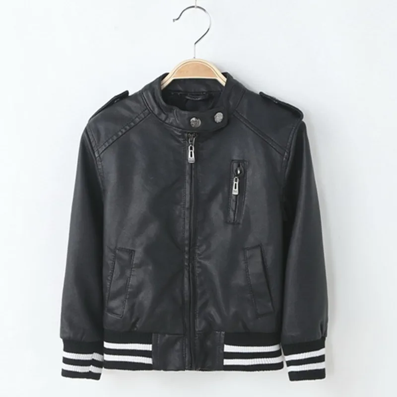 

Autumn Spring Leather Jacket for Girls,Boys Leather Jacket,Advanced PU Imitation Leather Coat,Trim Fit Style clothing (3-12Yrs)
