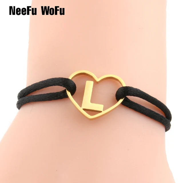 NeeFuWoFu 26 letters Bracelets Stainless Steel Bohemia de Madera Pulseira Estrel NeeFuWoFu 26 letters Bracelets Stainless Steel Bohemia de Madera Pulseira Estrel