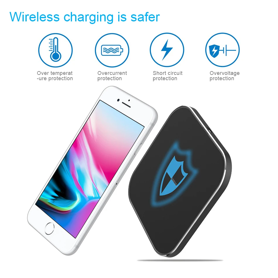 !ACCEZZ 7.5W Portable Qi Wireless Charging For iPhone X 8 XS Max XR Phone Charger 10W For Huawei Samsung Galaxy S9 S8 Plus Note9 (4)