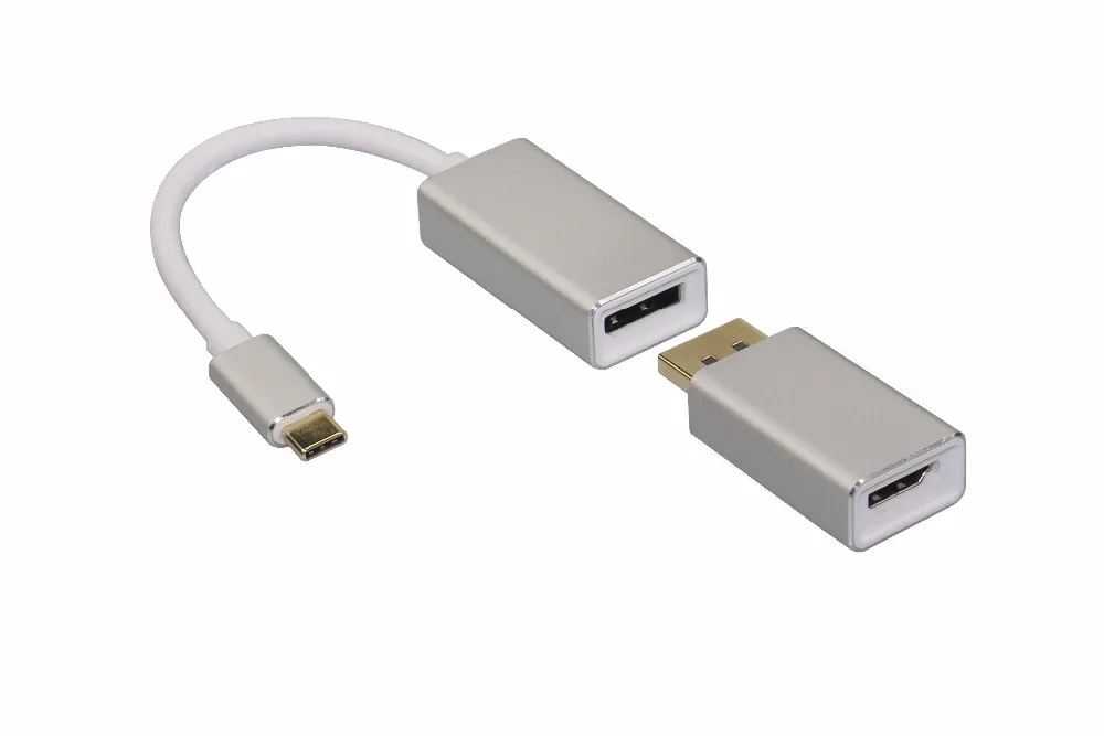 USB C Thundrbolt 3 к DisplayPort HDMI DP 3in 1 Каскадный многофункциональный кабель адаптер для Macbook