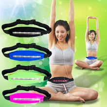 Running Waist bags Pack Pocket Belt with LED Lights Adjustable Safety Waist Bag Sports Bags In Stock