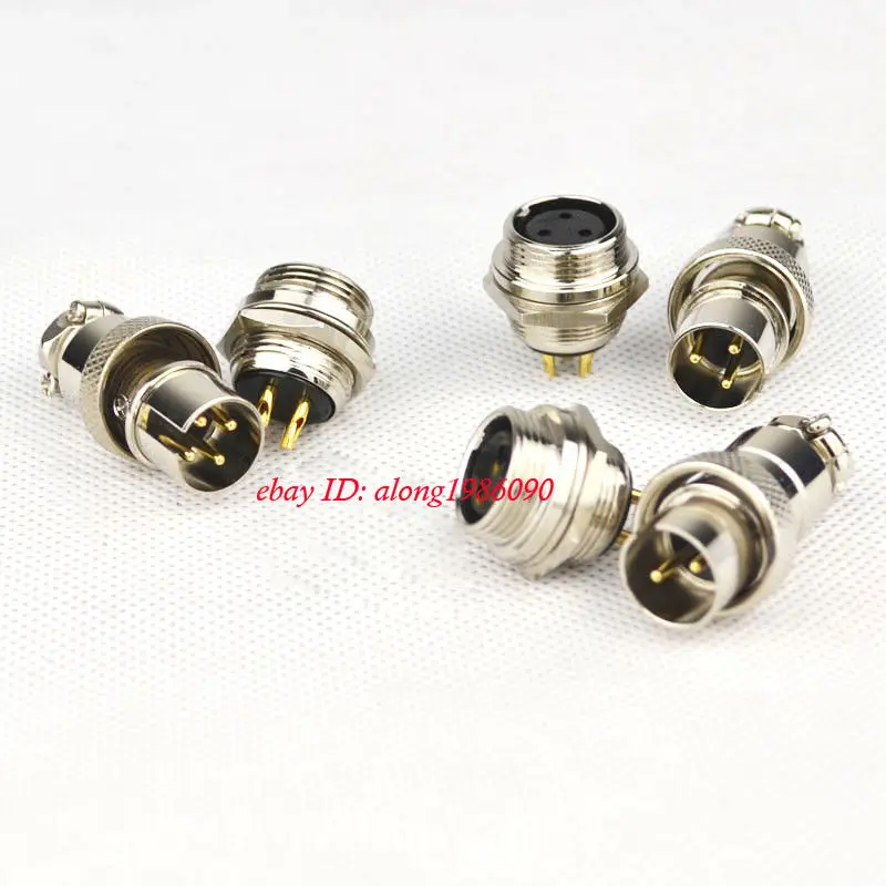 

DIYERZONE One Set GX16 Air Plug Socket Reverse 16MF (1pcs Male Plug+ Female Socket) L10-23