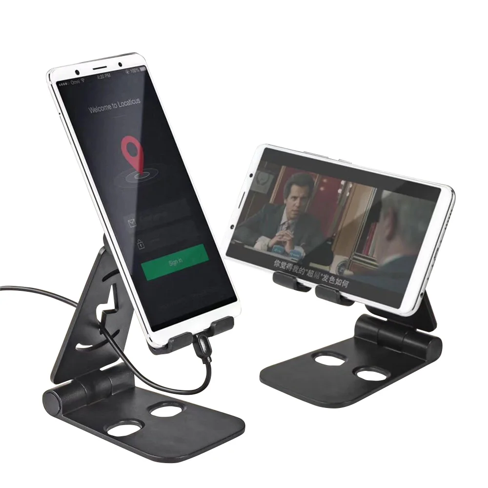 

Phone Holder Plastic Tablet Universal Bracket for Samsung Huawei Xiaomi iPhoneX 8 7 Plus Adjustable portable Desk Stand For ipad