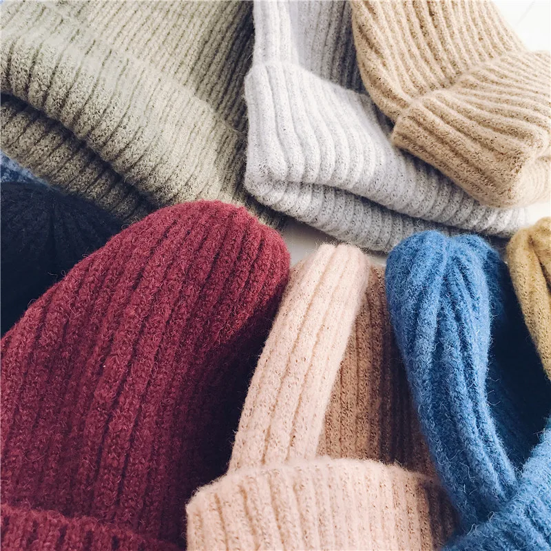 Новые зимние шапки для мужчин и женщин Skullies Beanies женские модные теплые шапки унисекс эластичные вязаные шапки высокого качества