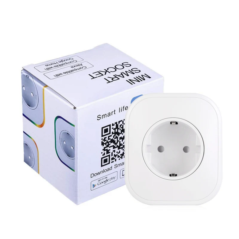 Wi-Fi умная розетка 10А ЕС Великобритания вилка мобильное приложение Дистанционное управление USB умный голосовой переключатель синхронизации работа для Amazon Alexa Google Home IFTTT - Цвет: Белый