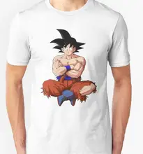 2016 New Men Fashion Dragon Ball Goku cartoon printed T-shirts High Quality Letters T Shirts 100% Cotton Tops Tees New Tshirts