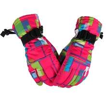 Водонепроницаемые теплые лыжные окрашенные перчатки зимние 9 цветов ветрозащитные Нескользящие походные Велоспорт Лыжный спорт перчатки для мужчин и женщин