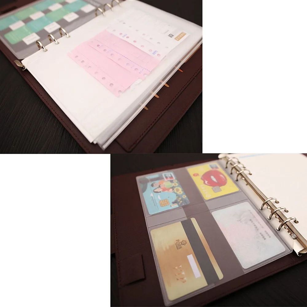 

2 PCS Business Credit Card Holders & 2 PCS Ziplock Storage Pouch (A5)