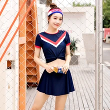 JH женский купальник раздельный купальник Женская юбка купальник для отдыха пляжный купальник женский купальный костюм с принтом