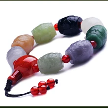 Натуральный больше цветов, Hetian Jades женщин и мужчин амулет нефрита браслеты из нефрита ювелирные изделия