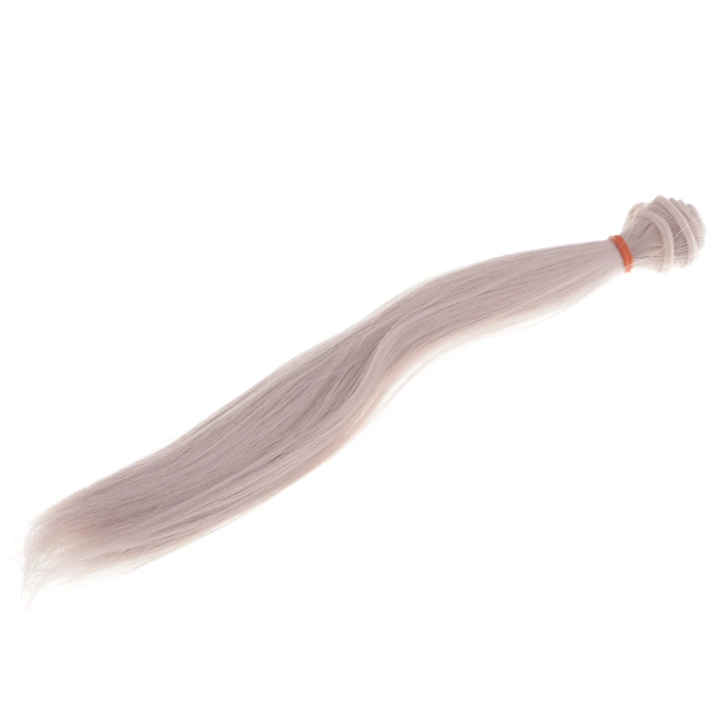 25x100cm Doll Wig Colorful Straight Long Hair Hair Extensions Wig DIY&Repair Accessory Fit for All Girl Dolls Making 8 Colors 