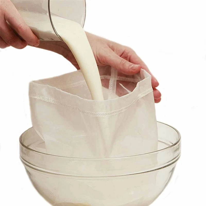 Food Grade Reusable Food Fruit Filter Bag Nut Milk Bag Squeeze Juice