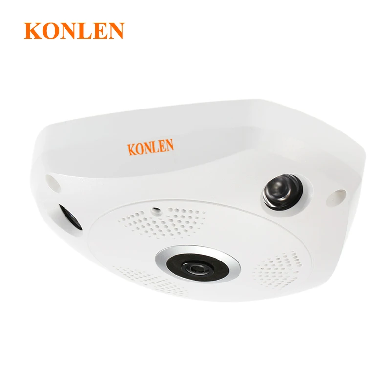 360 градусов камера IP Wi Fi 3MP Беспроводная рыбий глаз гибкий HD панорамный CCTV