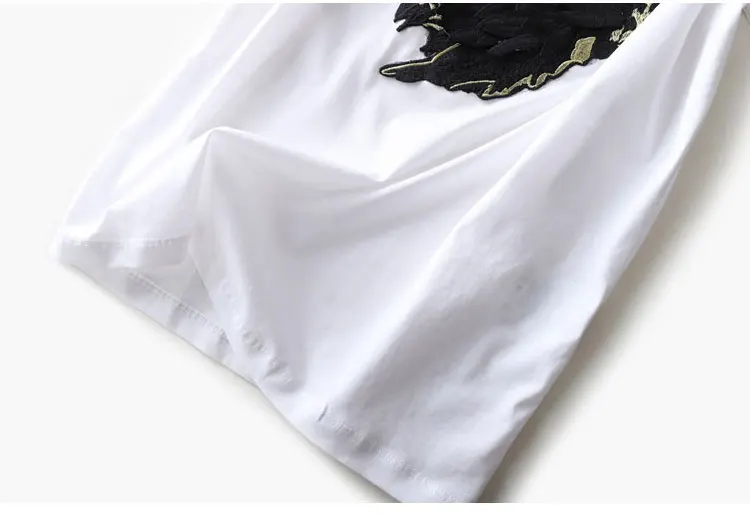 Новинка, модная Милая футболка с вышивкой лебедя, женская брендовая футболка, Повседневная Свободная футболка с коротким рукавом и круглым вырезом, женские топы с изображением лебедя