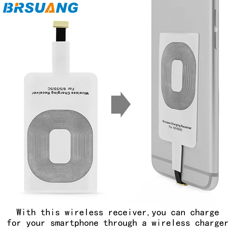 1000pcs/lot BRSUANG Card Chip Wireless Qi Receiver Adapter