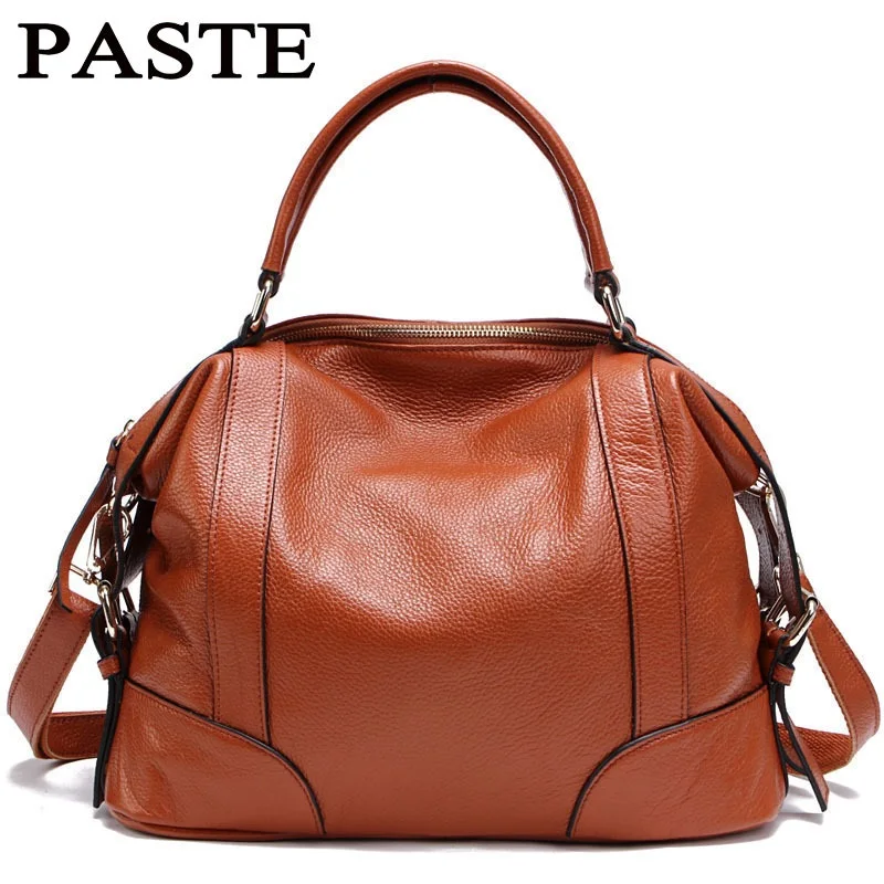 PASTE Genuine Leather Handbags Luxury For Women Tassel Women Messenger Bags Shoulder Oil Wax Leather Handbag Vintage hot  T235