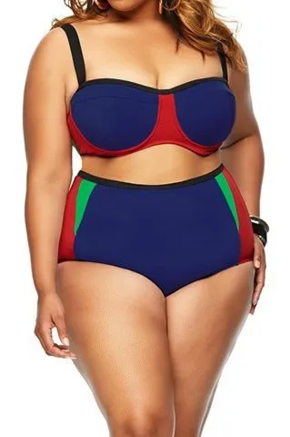 high waisted swimsuit curvy