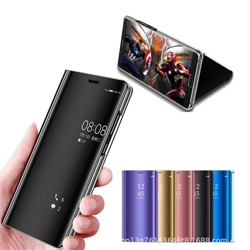 Умный зеркальный флип-чехол для Samsung Galaxy S8 S9 Plus Note 9 8 J7 J5 2016 A6 A8 J4 J8 J6 2018 A5 2017 S10 S10e S7 Edge