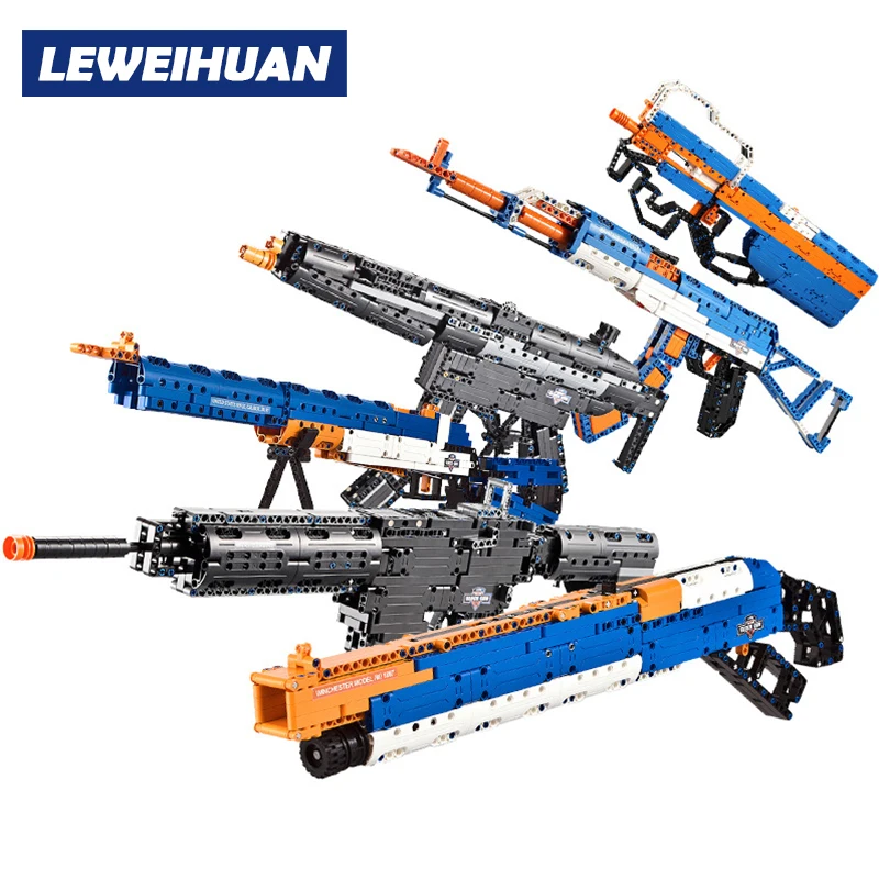 

Sniper Rifle Blocks Compatible Legoings Technic Guns Military Weapon Model Building Blocks Bricks M4A1 M16 Children Toys Gifts