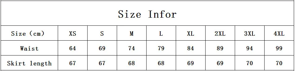 red gingham brace skirt size chart