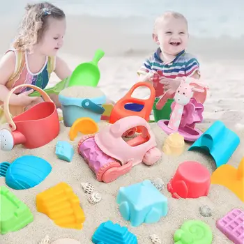 

Soft Plastic Beach Toys Set For Kids ATV Beach Shovel Outdoor Combination Play Water Sand Toy