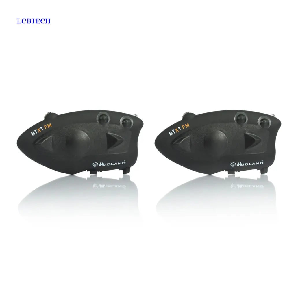2PCS Latest Motorcycle Helmet Bluetooth Intercom Waterproof Headphone